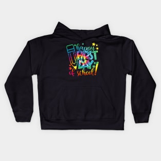 Happy First Day Of School Back To School Teacher Kids Hoodie